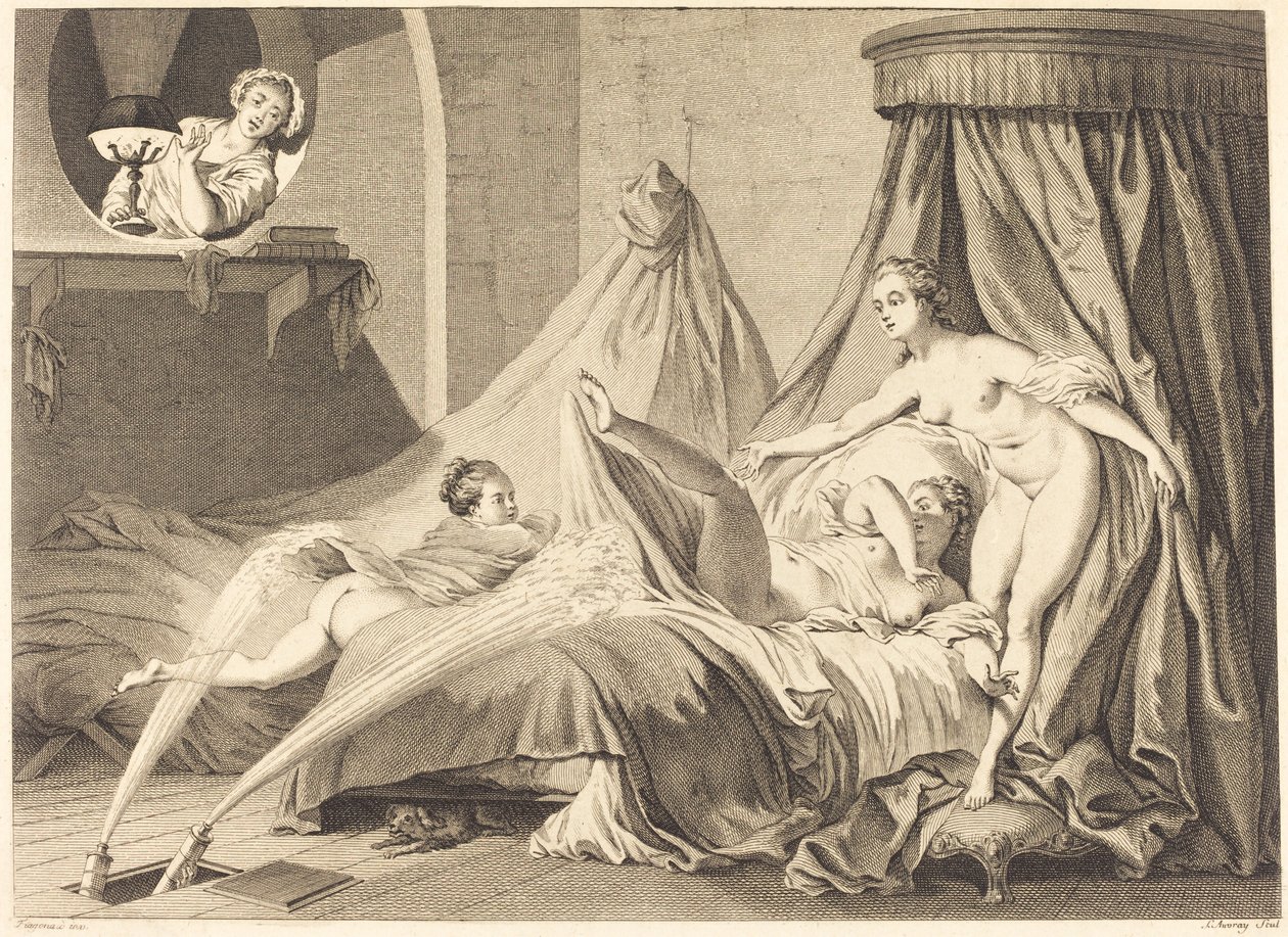 De Waterwerken door Pierre Laurent Auvray after Jean Honoré Fragonard