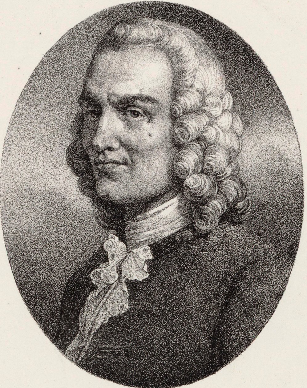 Portret van de componist Jean-Philippe Rameau door Pierre Louis Henri Grevedon