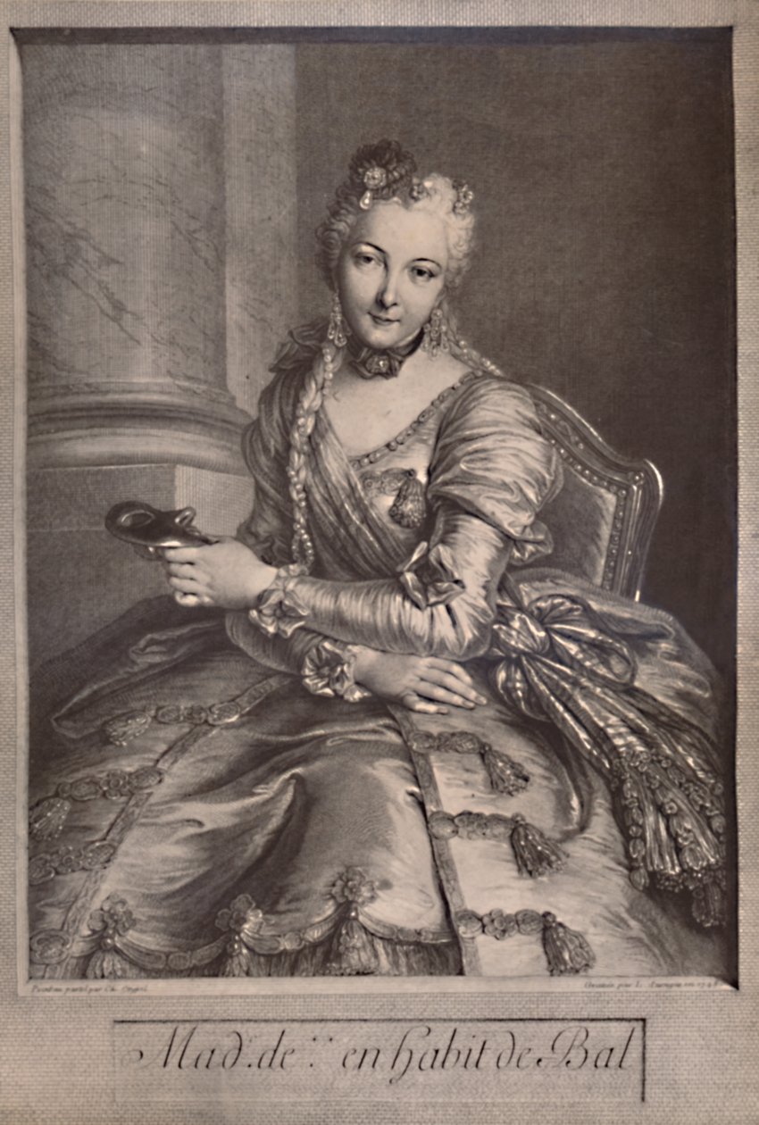 Madame de Pompadour, minnares van koning Lodewijk XV van Frankrijk, 18e eeuw 1894 door Pierre Louis de Surugue