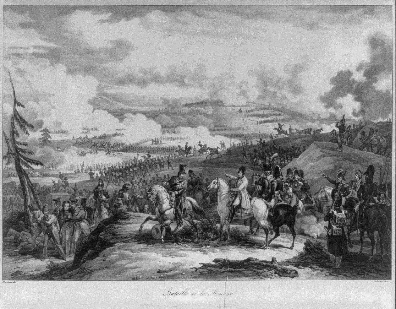 De Slag bij Borodino door Pierre Martinet