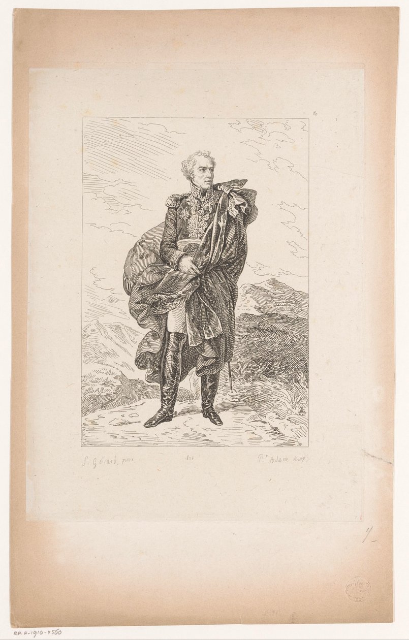 Portret van Generaal Maximilien Sébastien Foy Collectie van historische portretten van Baron Gérard (series title) door Pierre Michel Adam