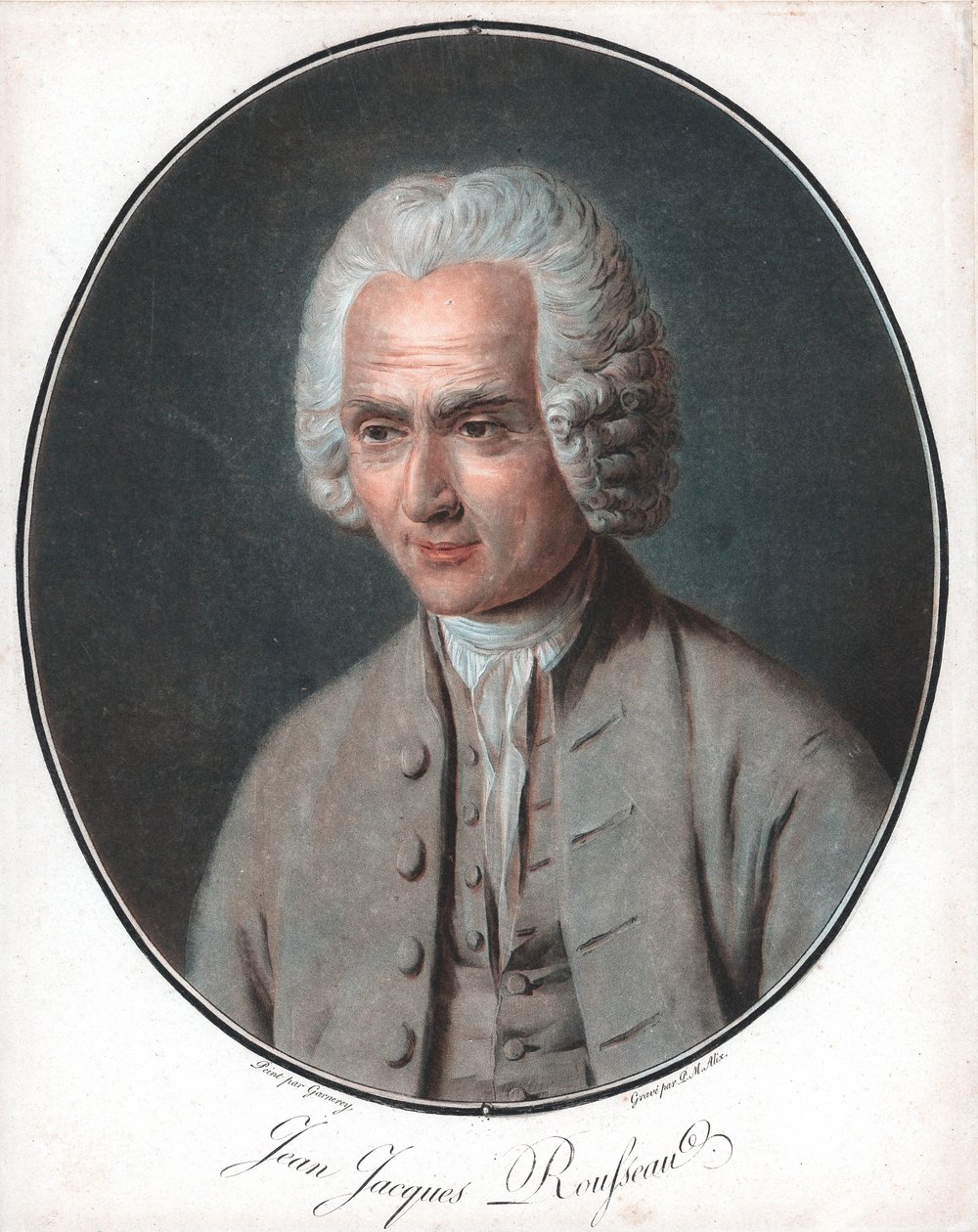 Jean-Jacques Rousseau, Franse politieke filosoof door Pierre Michel Alix