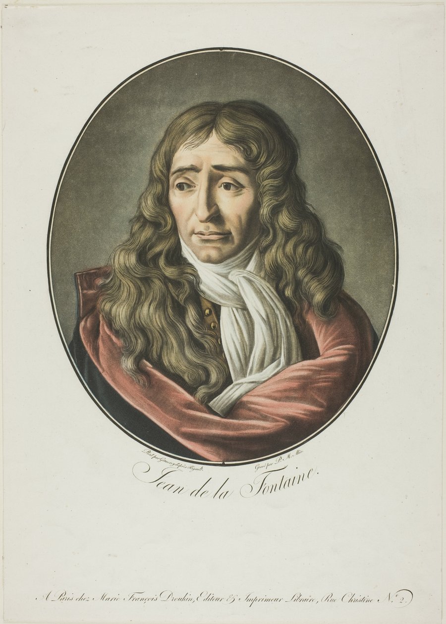 Jean de La Fontaine door Pierre Michel Alix
