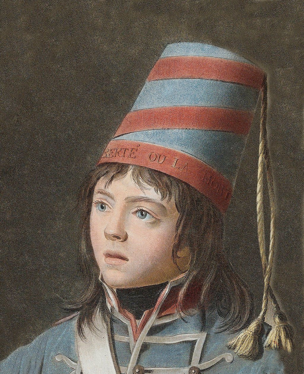 Joseph Bara (1779-1793) - Joseph Bara of Barra is een heldenkind van de Franse Revolutie die in Vendee voor de Republiek vocht. Gravure door Pierre Michel Alix door Pierre Michel Alix