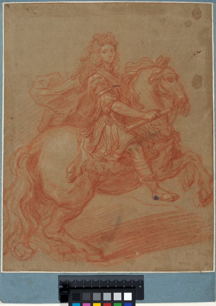 Ludwig XIV. zu Pferd door Pierre Mignard