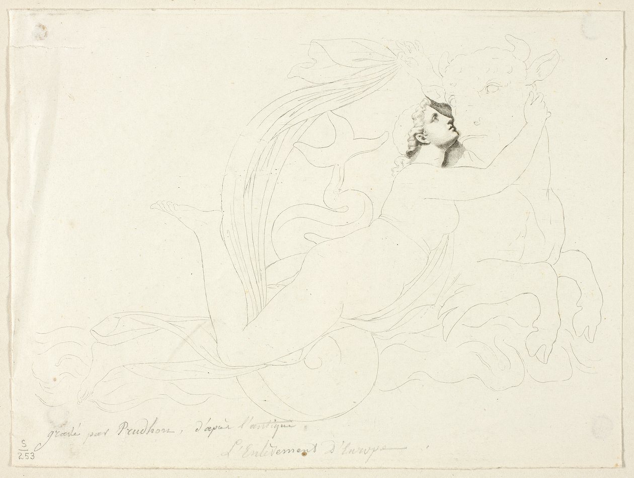 Verkrachting van Europa door Pierre Paul Prud