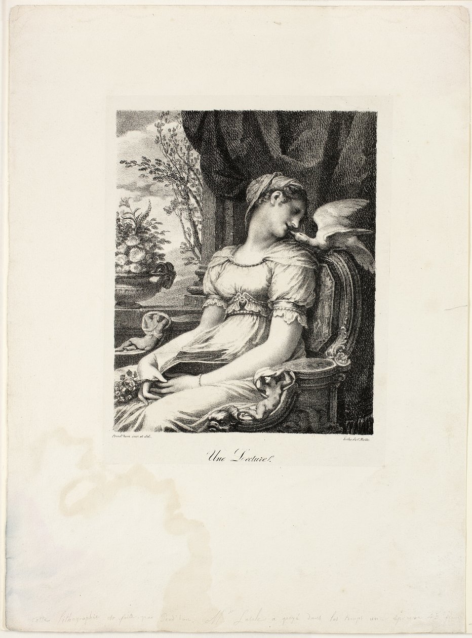 Lezen door Pierre Paul Prud
