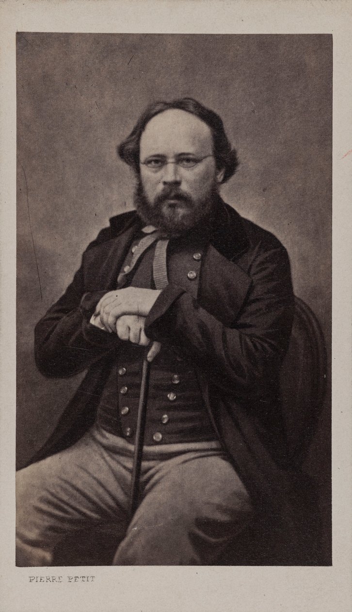 Portret van Pierre-Joseph Proudhon door Pierre Petit