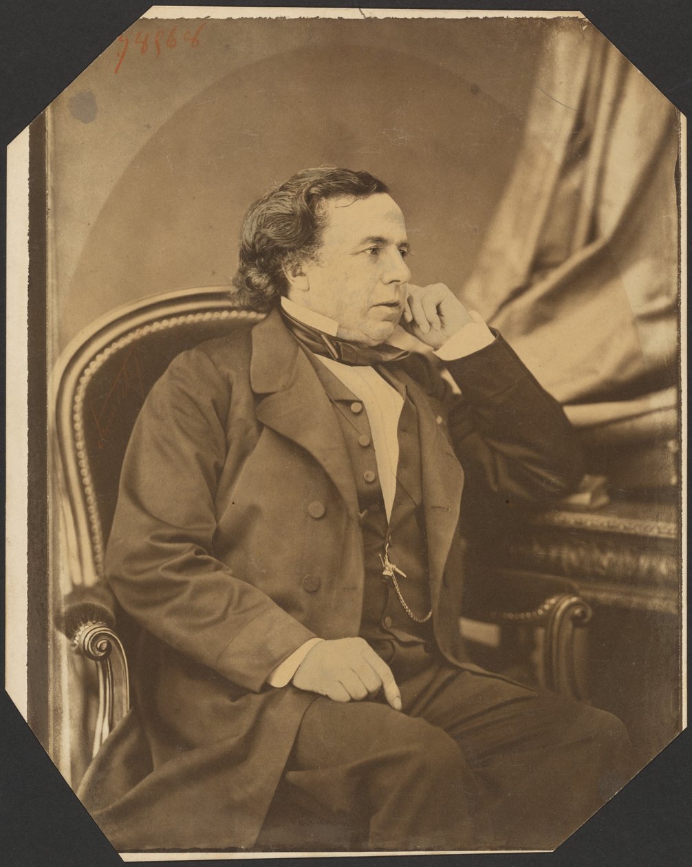 [Portret van Victor-Auguste-François Morel-Lavallée] door Pierre Petit