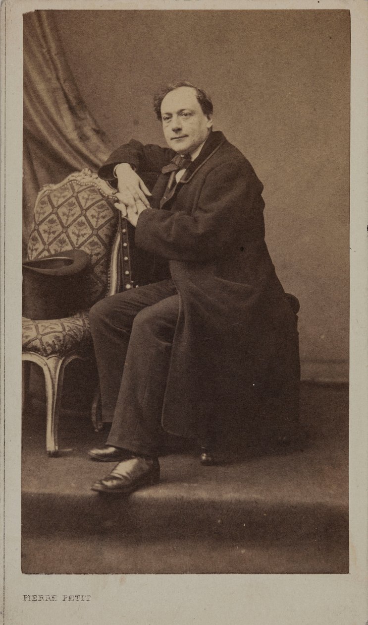 Portret van de dichter Théodore de Banville 1823-1891 door Pierre Petit