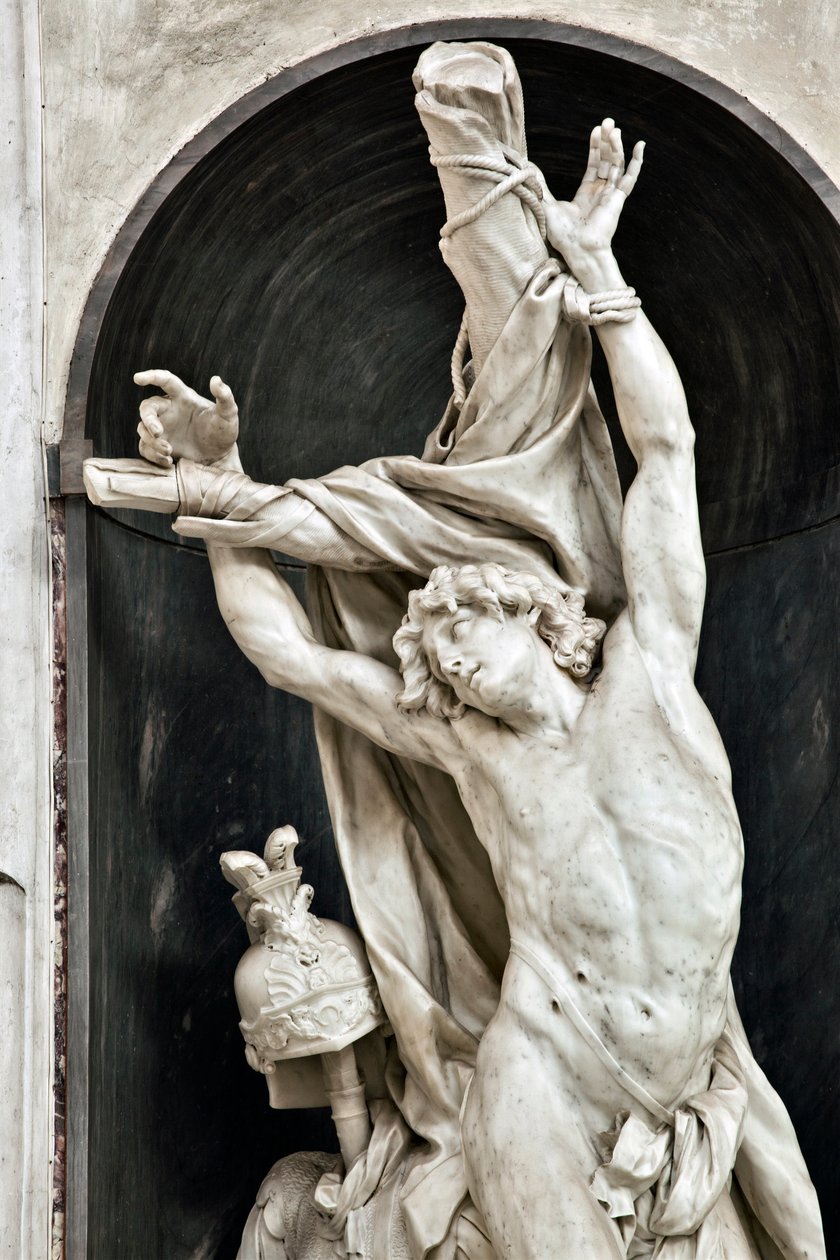St. Sebastiaan (detail) door Pierre Puget