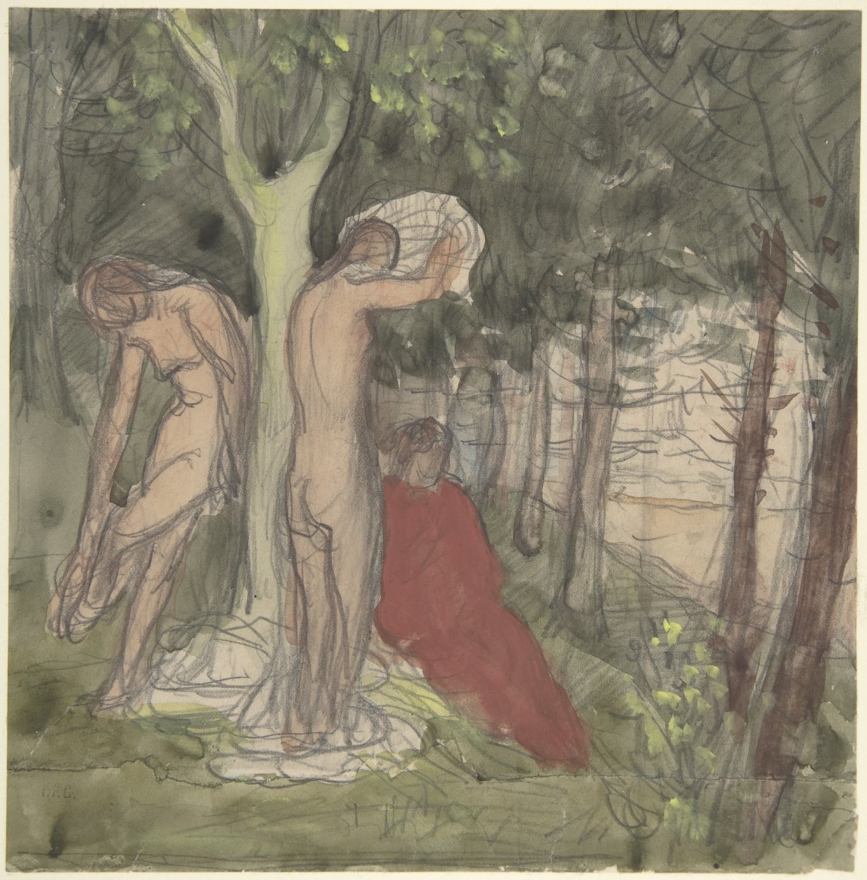 Baders door Pierre Puvis de Chavannes