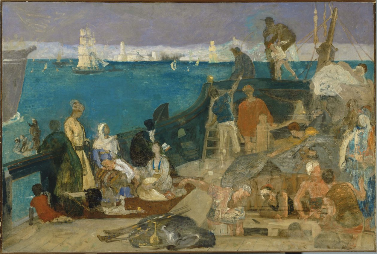 Marseille, poort naar het Oosten door Pierre Puvis de Chavannes