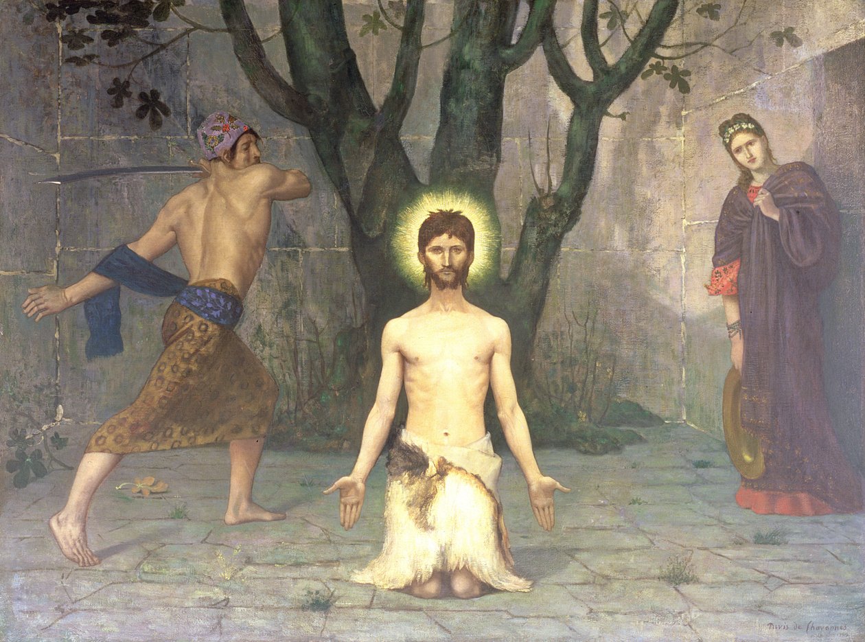 De onthoofding van St. Jan de Doper, 1869 door Pierre Puvis de Chavannes