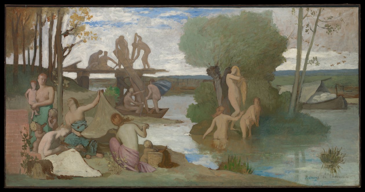 De rivier door Pierre Puvis de Chavannes