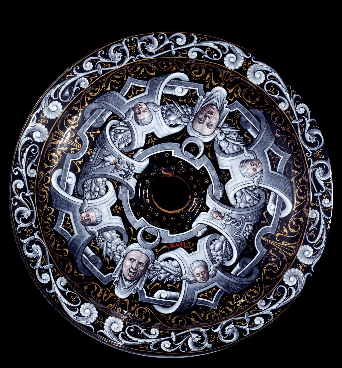 Enamaille plat attribueert aan Pierre Reymond (1569) door Pierre Reymond