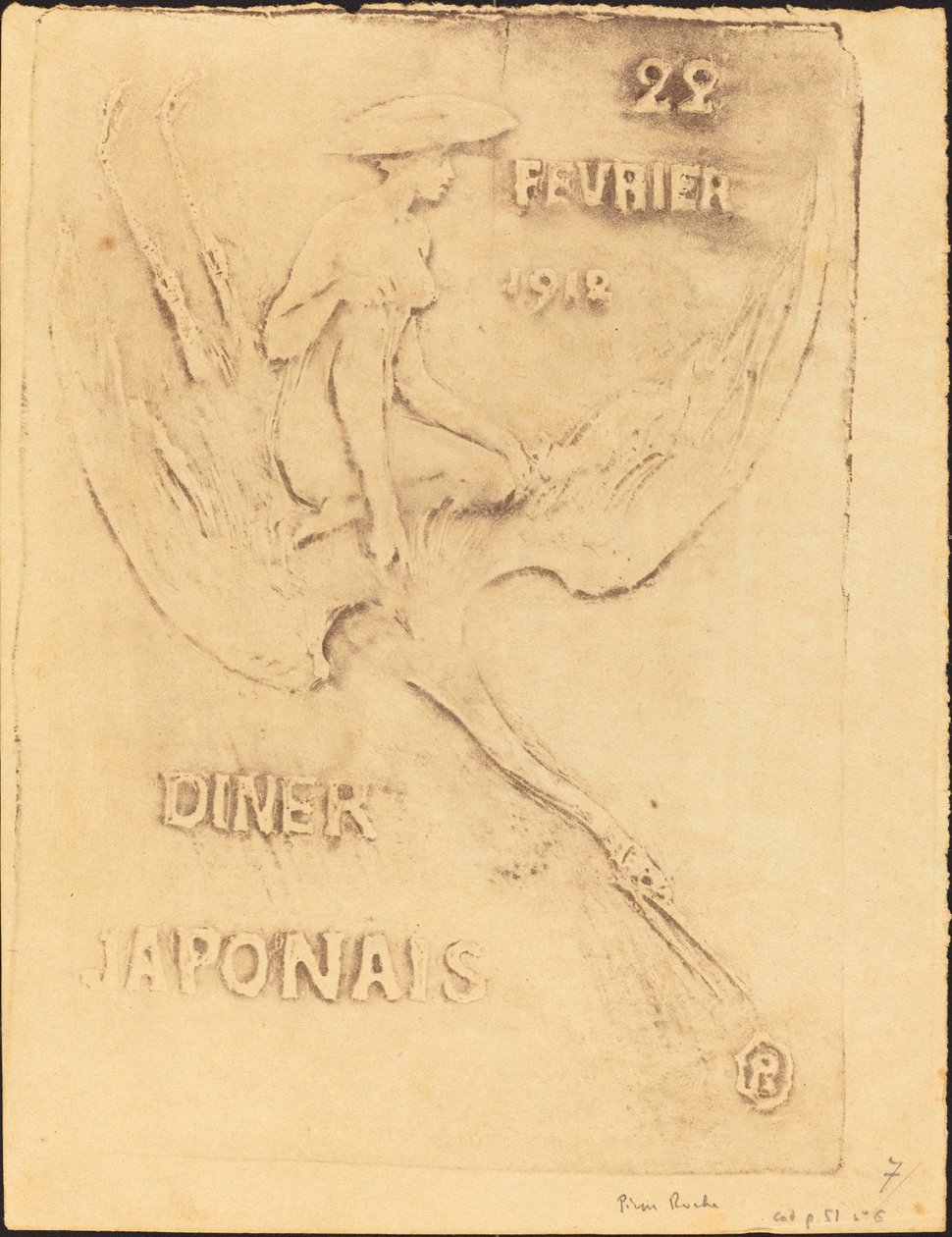 Femme et Cygne, 22 februari 1912, Japans Diner (Vrouw en Vogel, 22 februari 1912, Japans Diner) door Pierre Roche