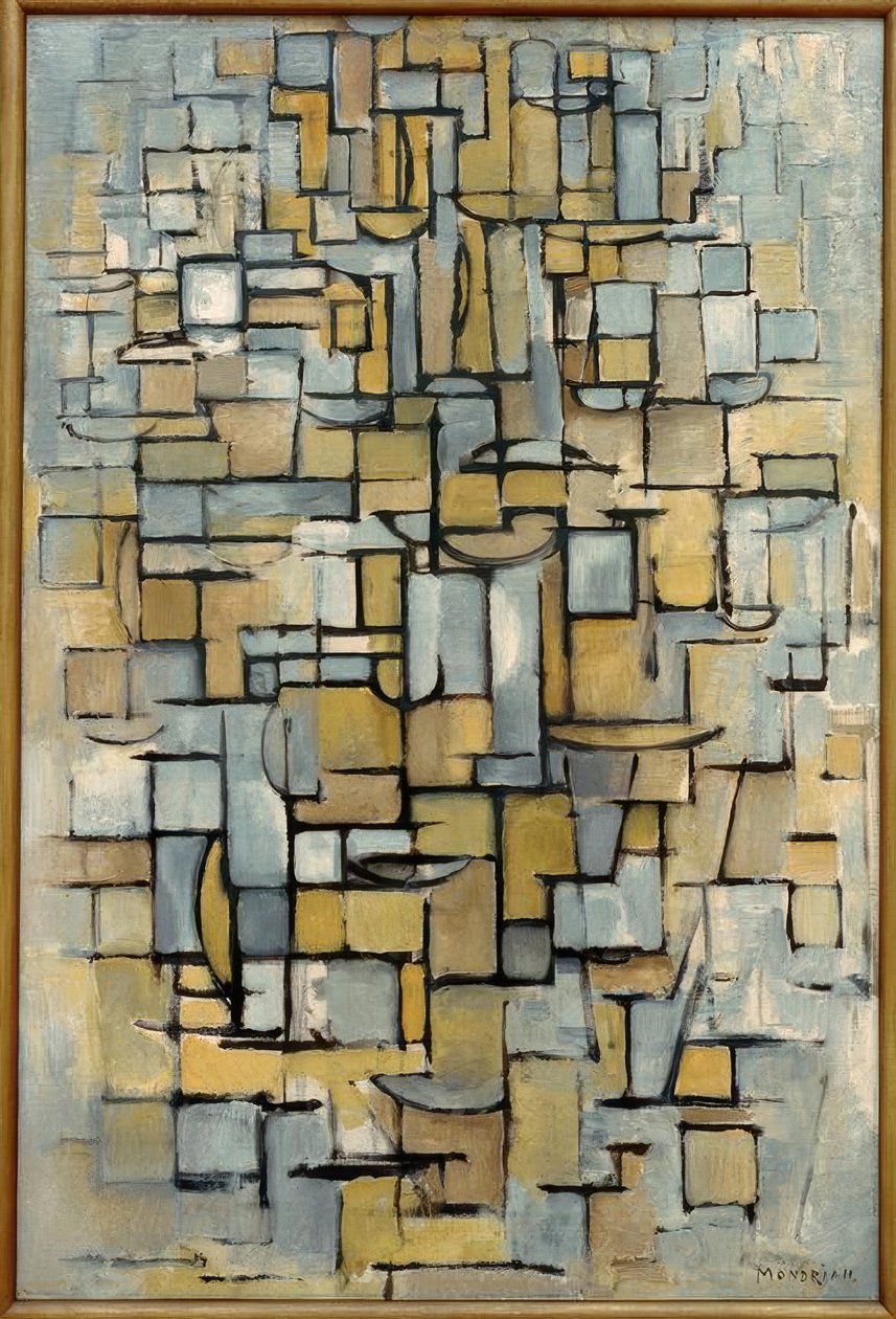 Tableau nr. 1; compositie in lijn en kleur door Piet Mondrian