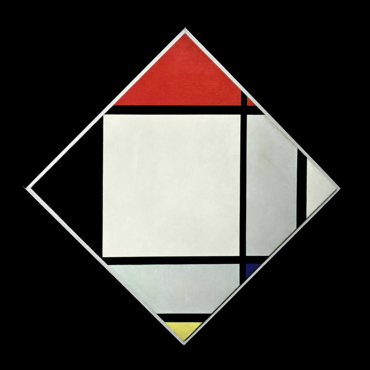 Ruit Schilderij II door Piet Mondrian