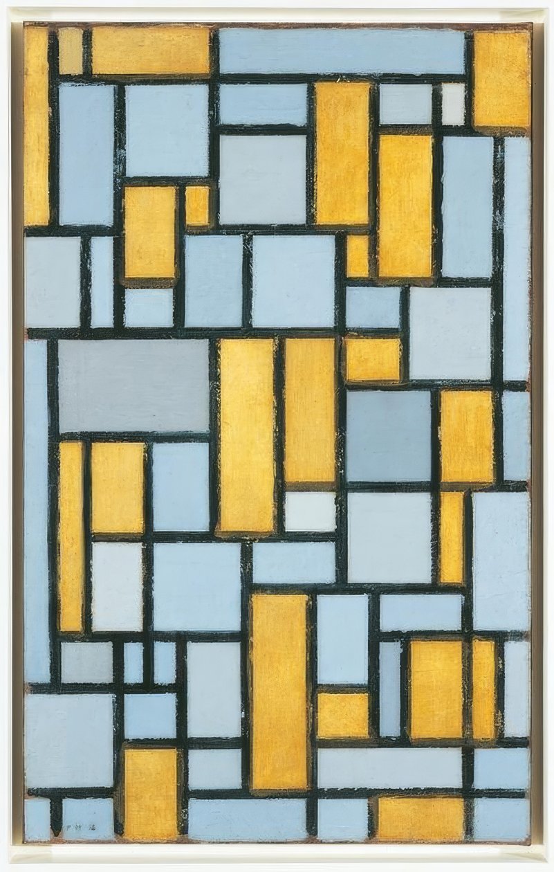 Piet Mondriaan, Compositie in Grijs en Oker door Piet Mondrian