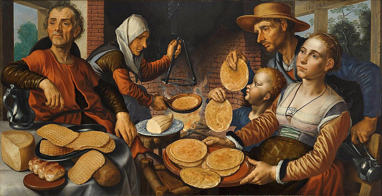 De Pannenkoekenbakkerij door Pieter Aertsen