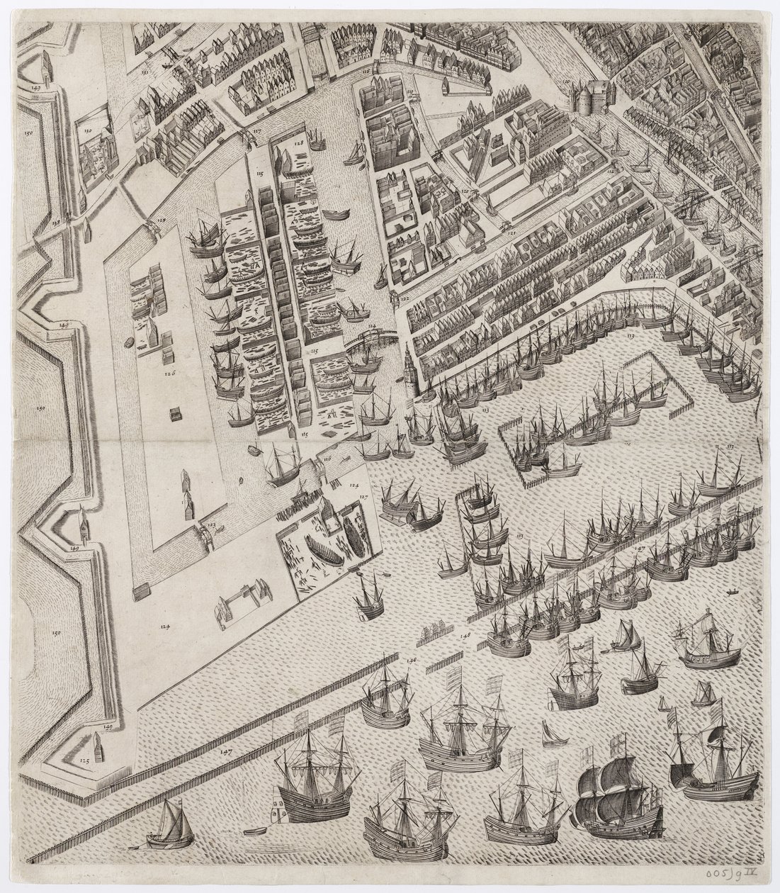 Amstelodamum urbs Hollandiae primaria emporium totius Europae celeberrimum door Pieter Bast