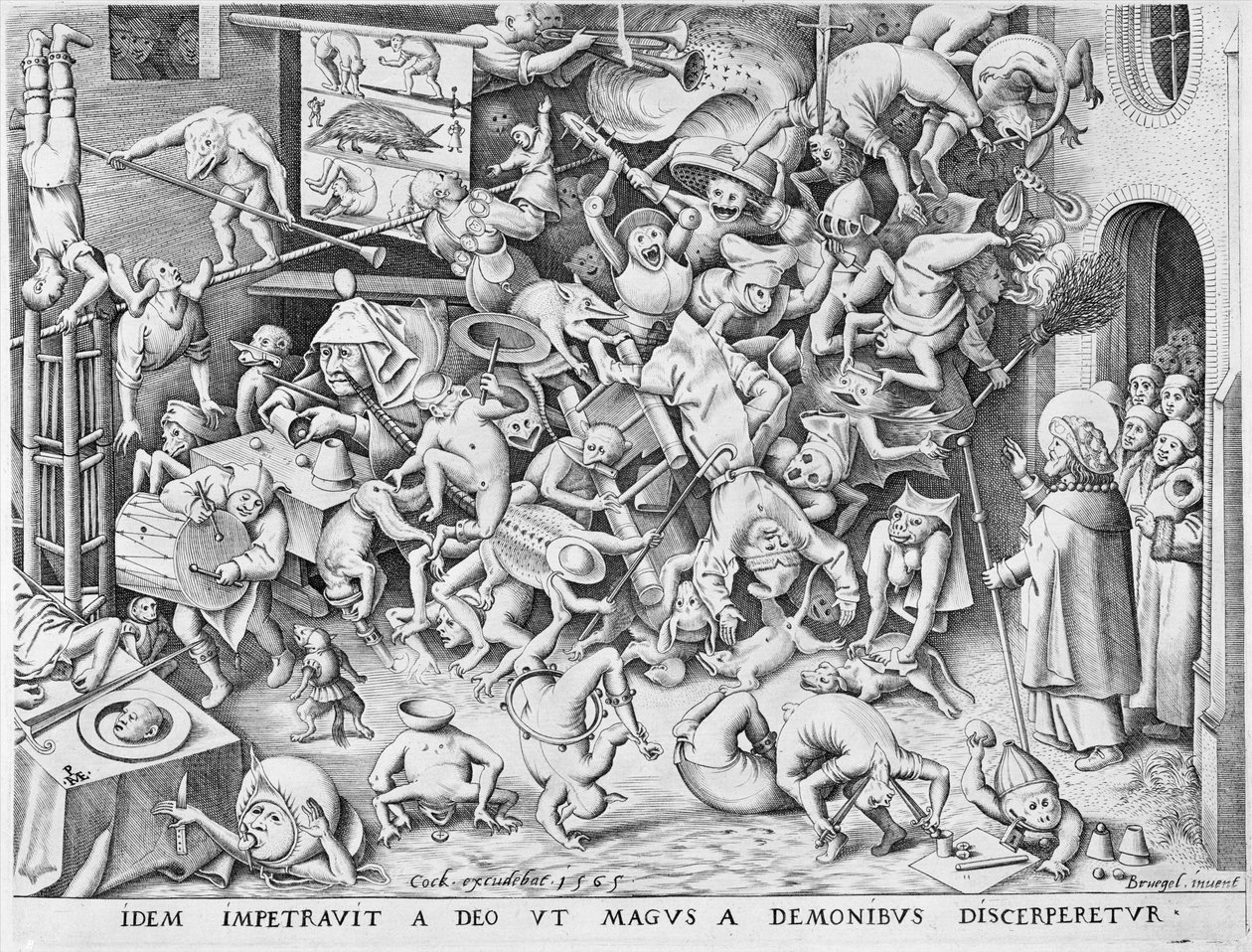 Val van de Magiër door Pieter Bruegel the Elder