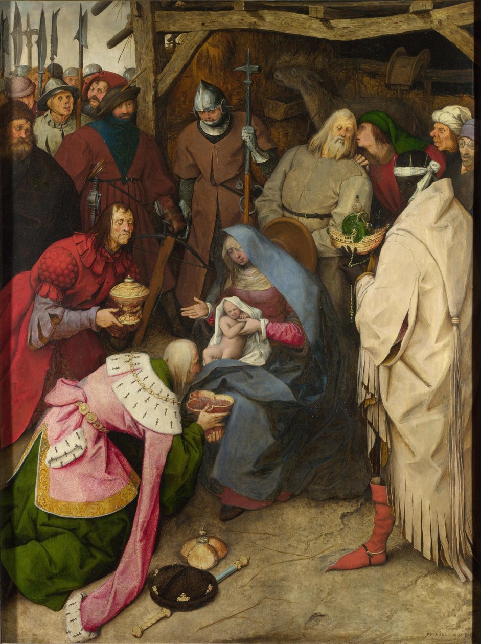 Aanbidding der wijzen door Pieter Bruegel the Elder