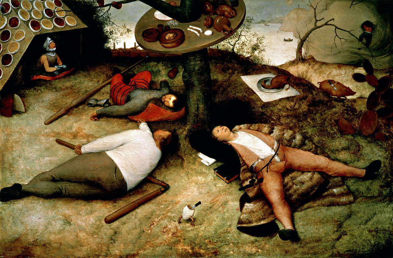 Land van Kokanje, 1567 door Pieter Bruegel the Elder