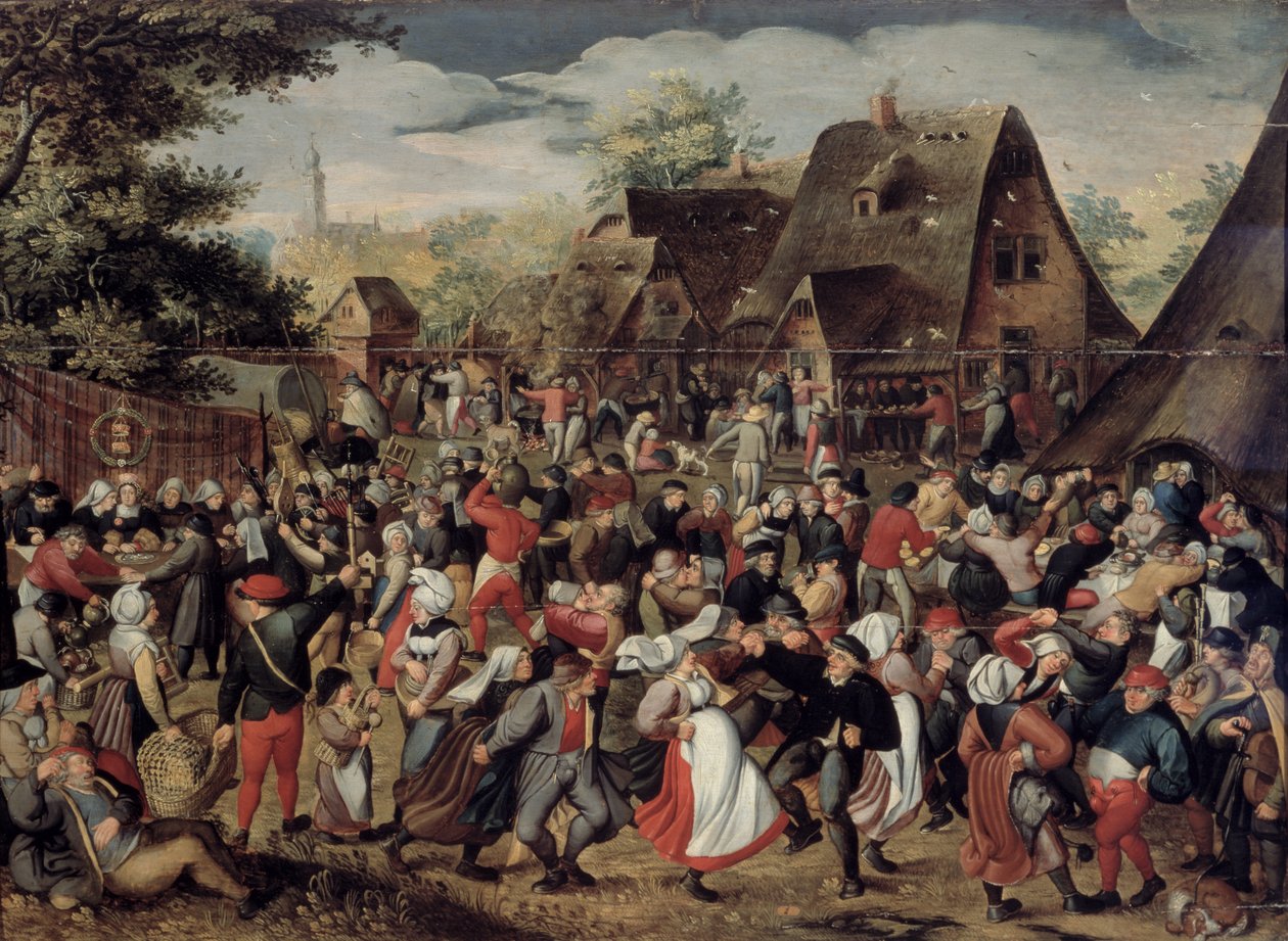 Het Dorpsfeest door Pieter Brueghel the Younger