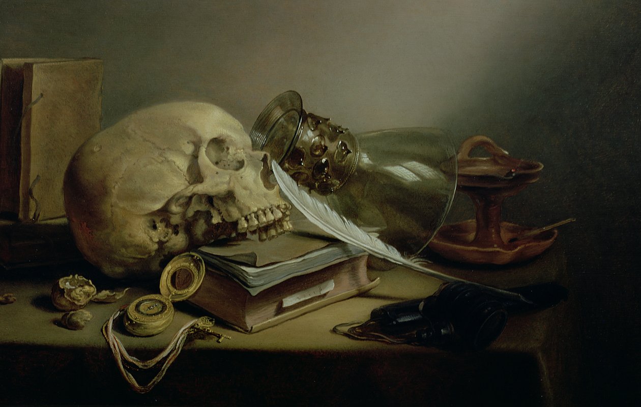 Een Vanitas stilleven door Pieter Claesz