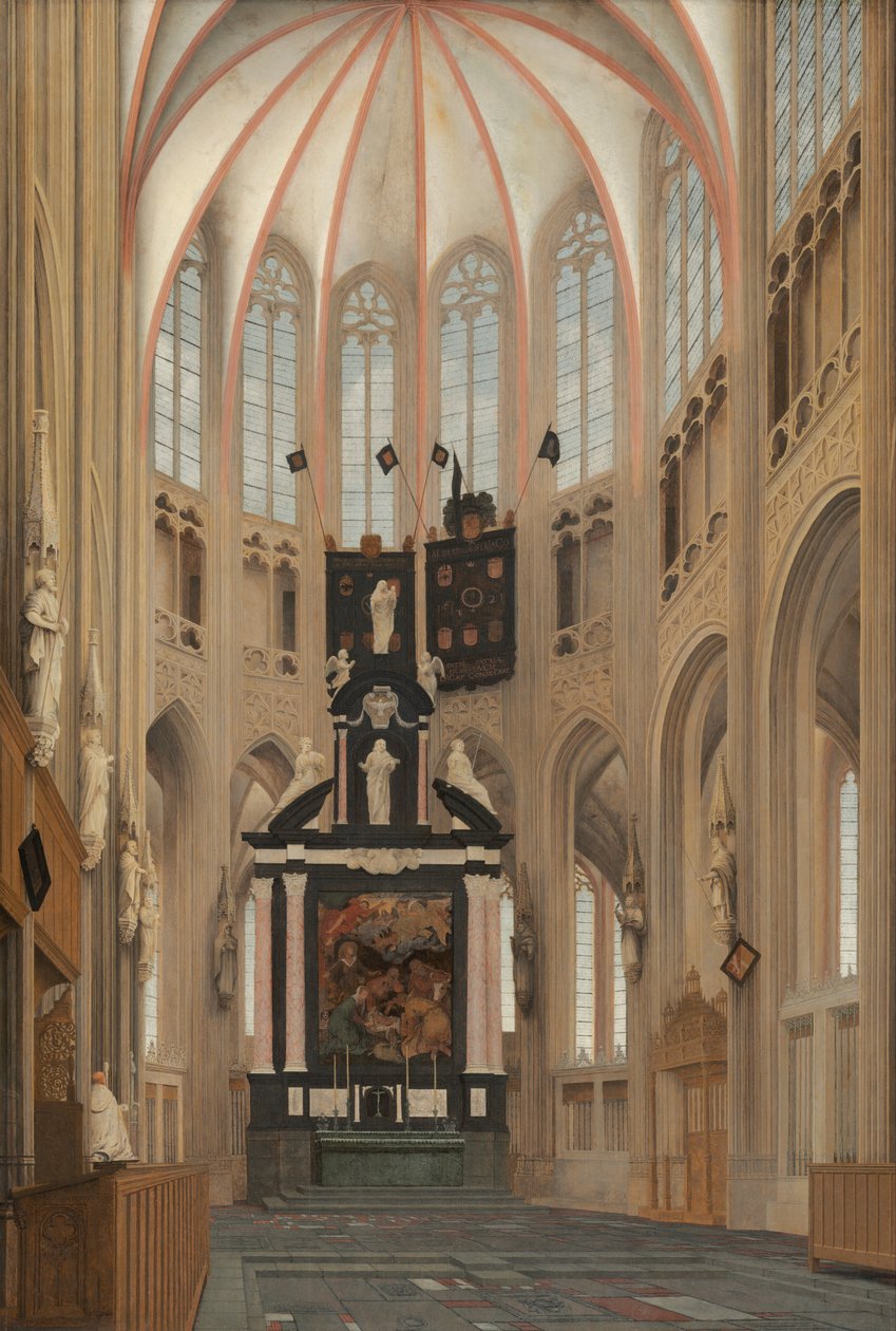 Kathedraal van Sint Jan door Pieter Janszoon Saenredam