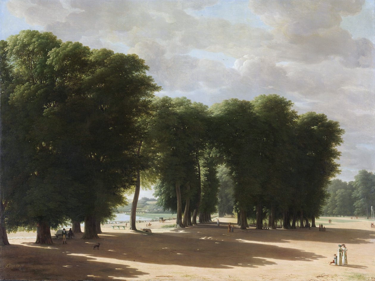 De ingang van het park van Saint-Cloud, Parijs door Pieter Rudolph Kleijn