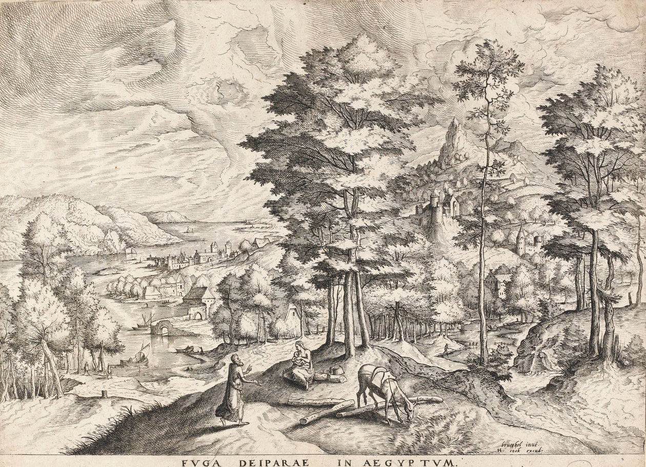 De Rust tijdens de Vlucht naar Egypte door Pieter Bruegel the Elder