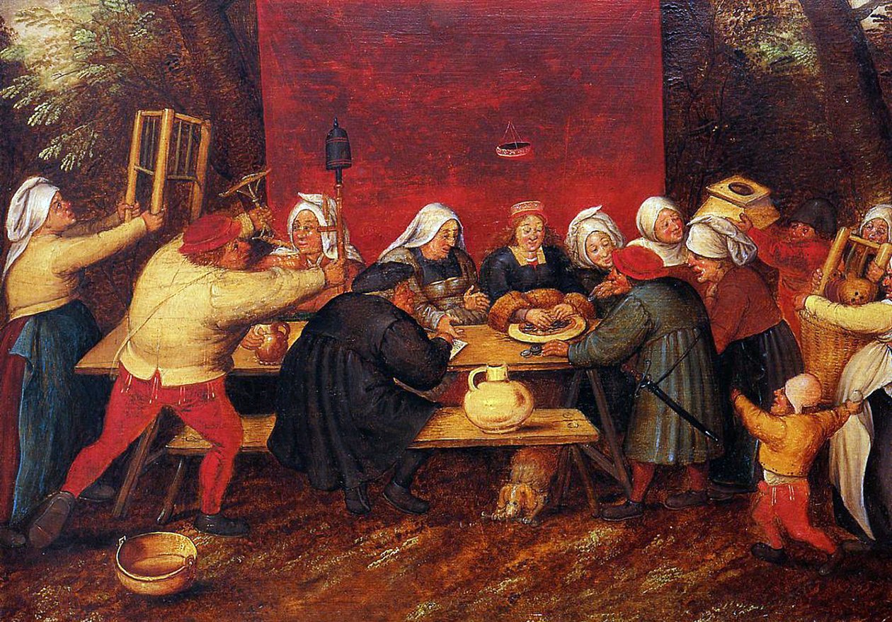 De Huwelijkscadeaus, c.1619 door Pieter Brueghel the Younger