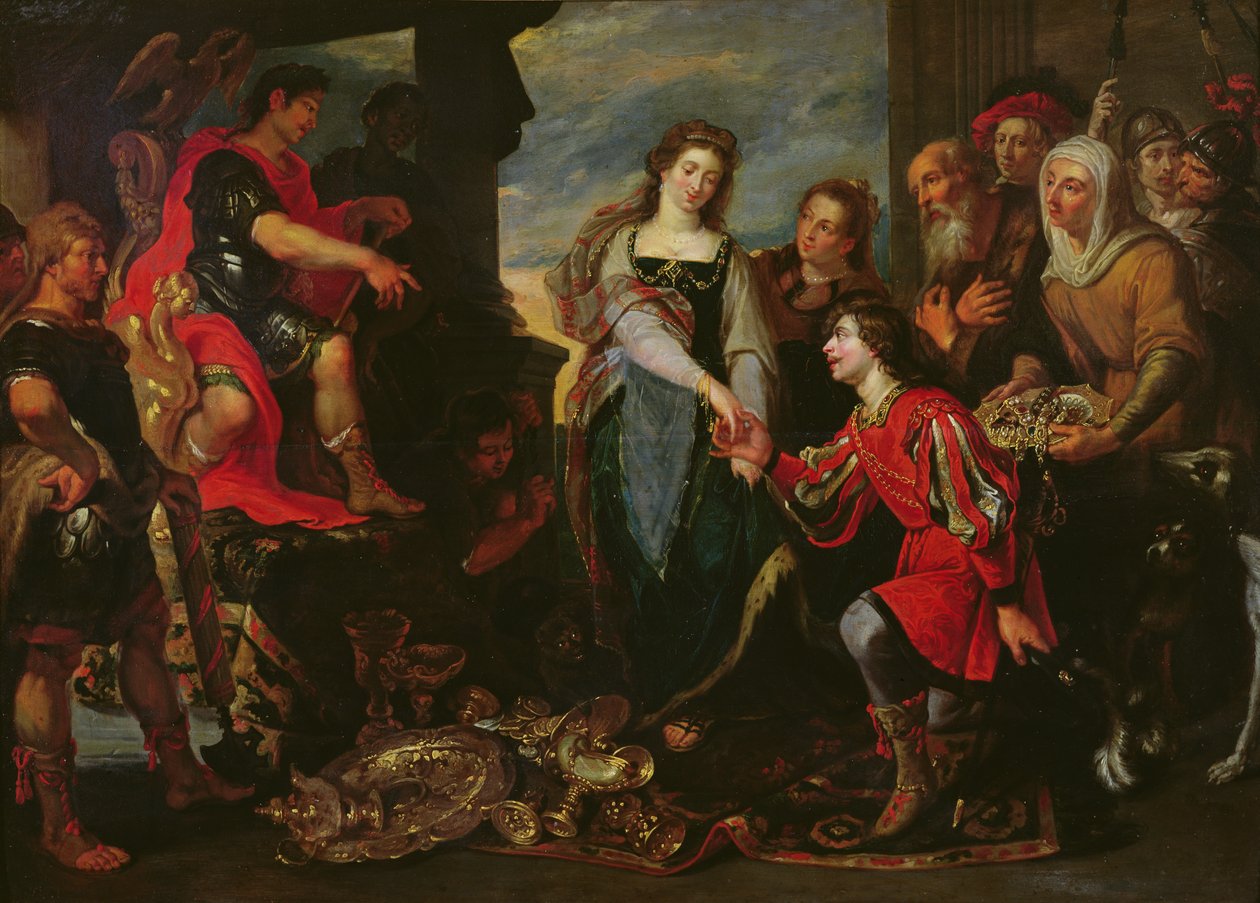 De continentie van Scipio (237-183 v.Chr.) door Pieter van Mol