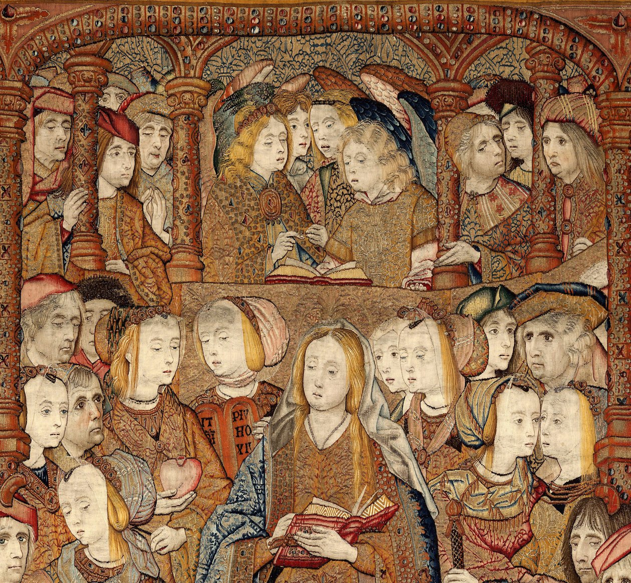 Triomfen van de Moeder Gods of Panos de Oro, ca. 1500-02 (tapijt) door Pieter (attr. to) Coecke van Aelst