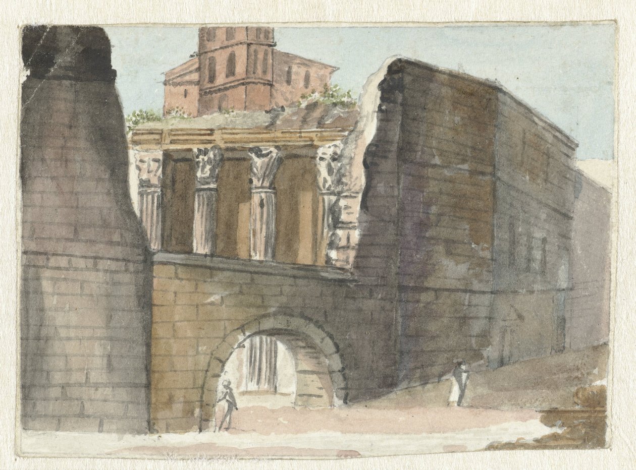 Romeinse ruïnes door Pieter Bartholomeusz. Barbiers