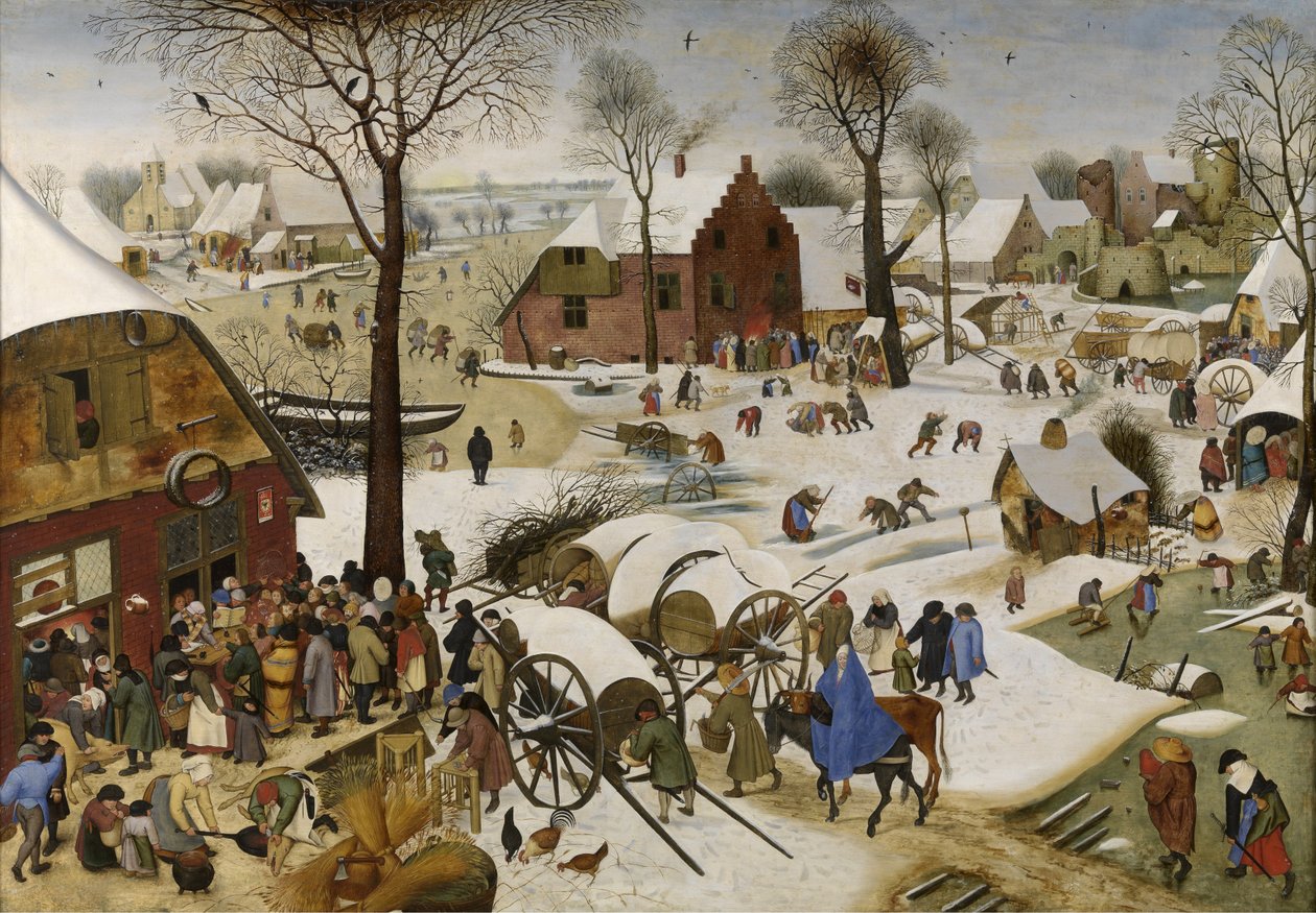 Dutch: De volkstelling in Betlehem Census at Bethlehem door Pieter Brueghel the Younger
