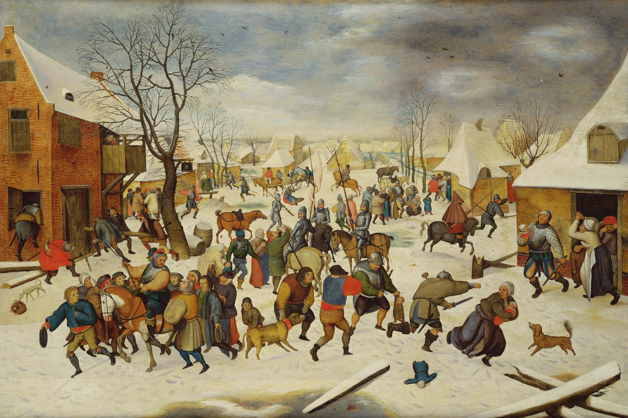 De Kindermoord (niet hetzelfde als 10020) door Pieter Brueghel the Younger