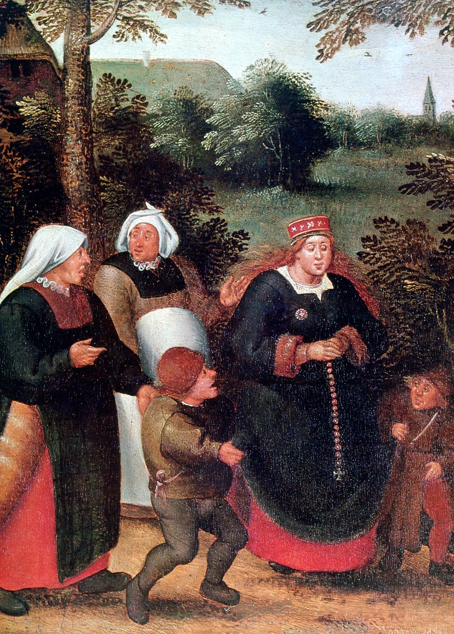De Processie van de Bruid, c1584-1638 door Pieter Brueghel the Younger