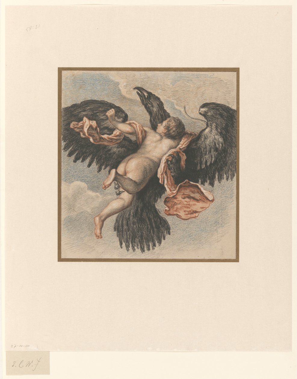De roof van Ganymedes door Pieter Christoffel Wonder