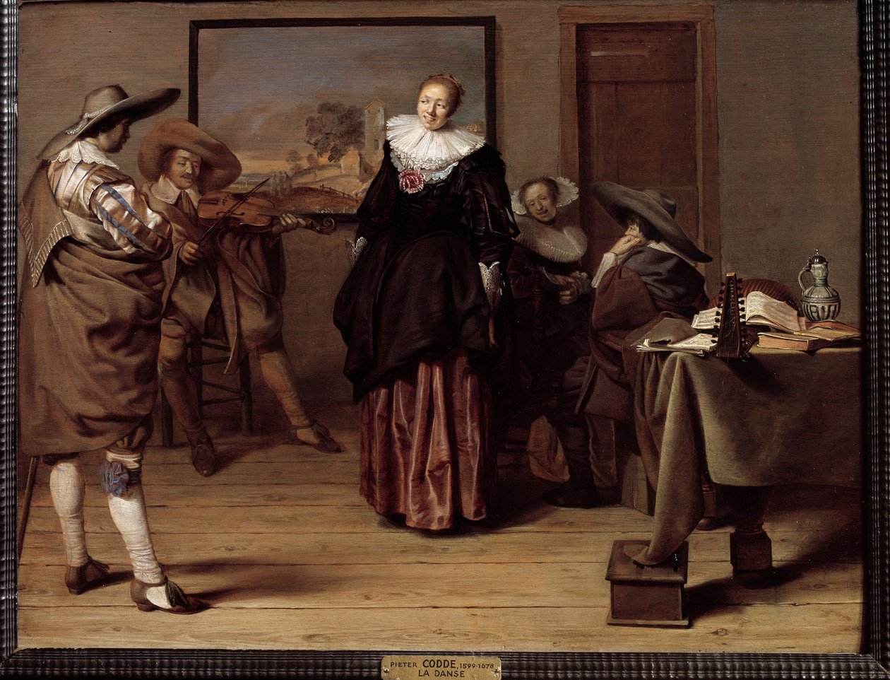 La lecon de danse door Pieter Codde