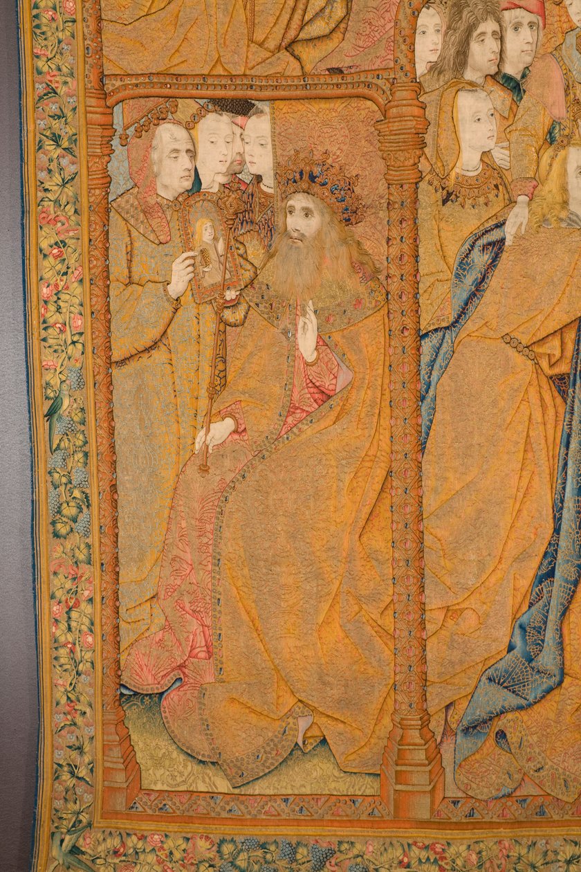Vlaamse wandtapijt. Annunciatie (detail). Ca. 1502-1504. door Pieter Coecke van Aelst