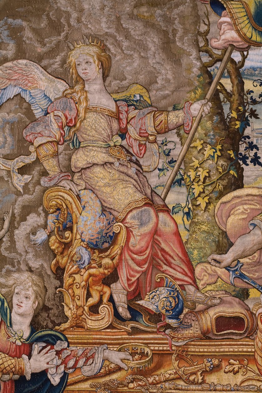 Vlaamse wandtapijt. Serie De zeven hoofdzonden: Hoogmoed. Cartonist Pieter Coecke van Aelst. Atelier van Brussel. Ca 1542-1544. door Pieter Coecke van Aelst