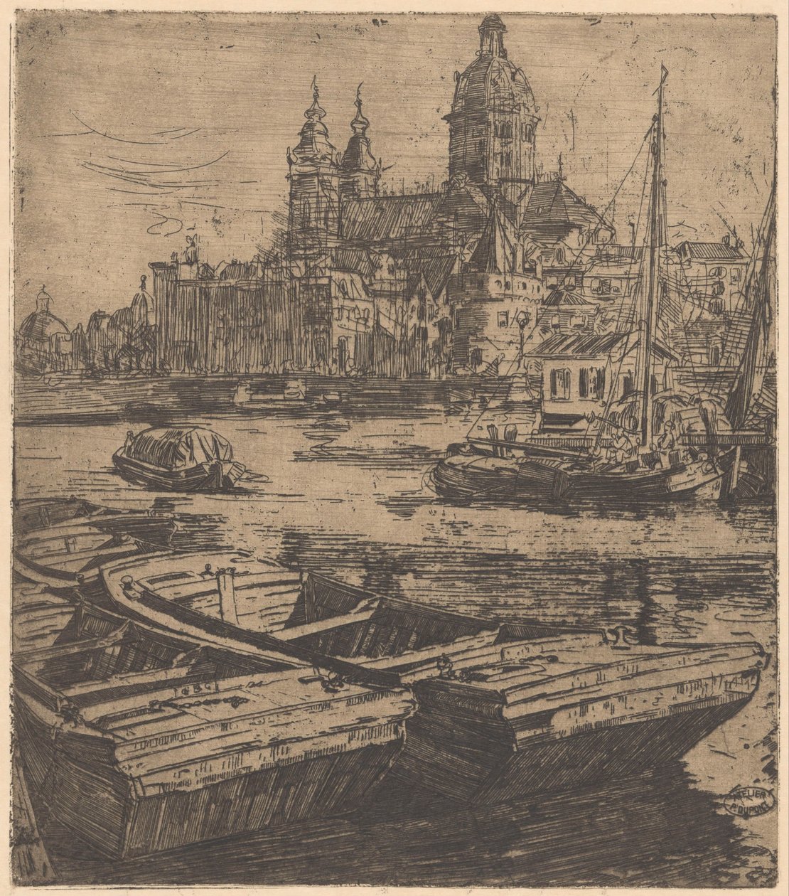 Basiliek van de Heilige Nicolaas in Amsterdam door Pieter Dupont