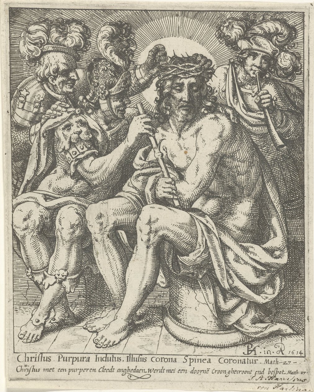 Christus met de doornekroon door Pieter Feddes van Harlingen