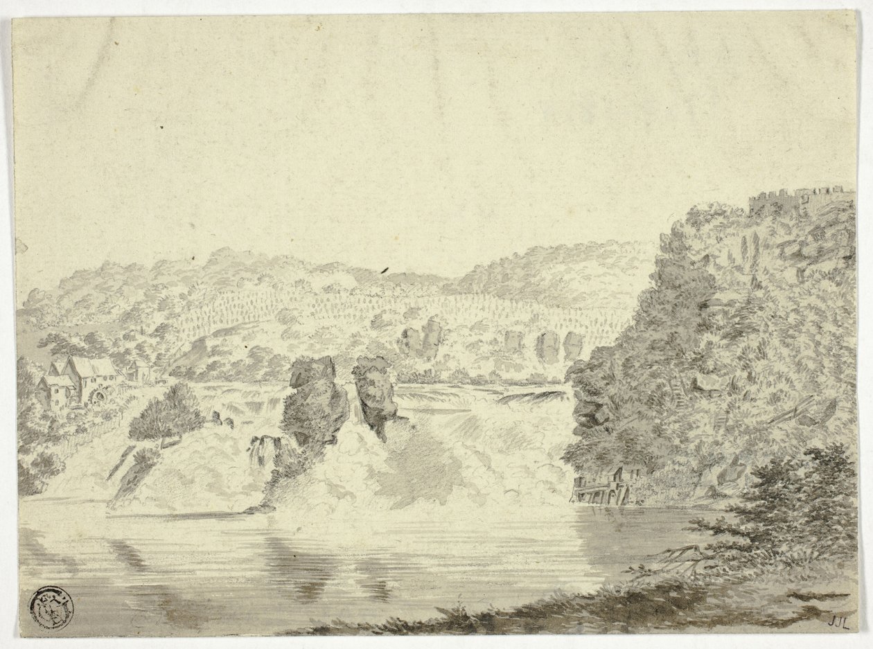 Rhône waterval bij Schafhausen door Pieter Gaal