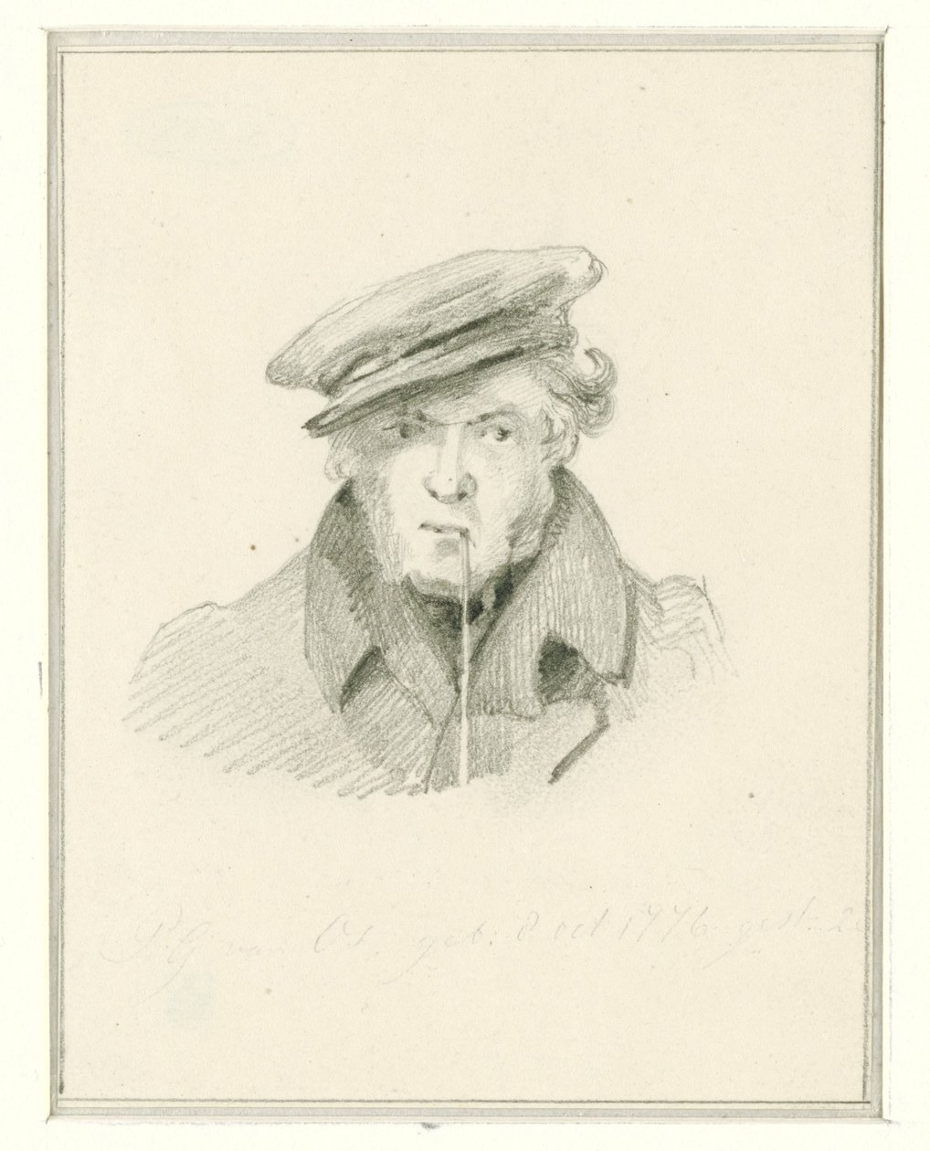 Zelfportret van Pieter Gerardus van Os door Pieter Gerardus van Os