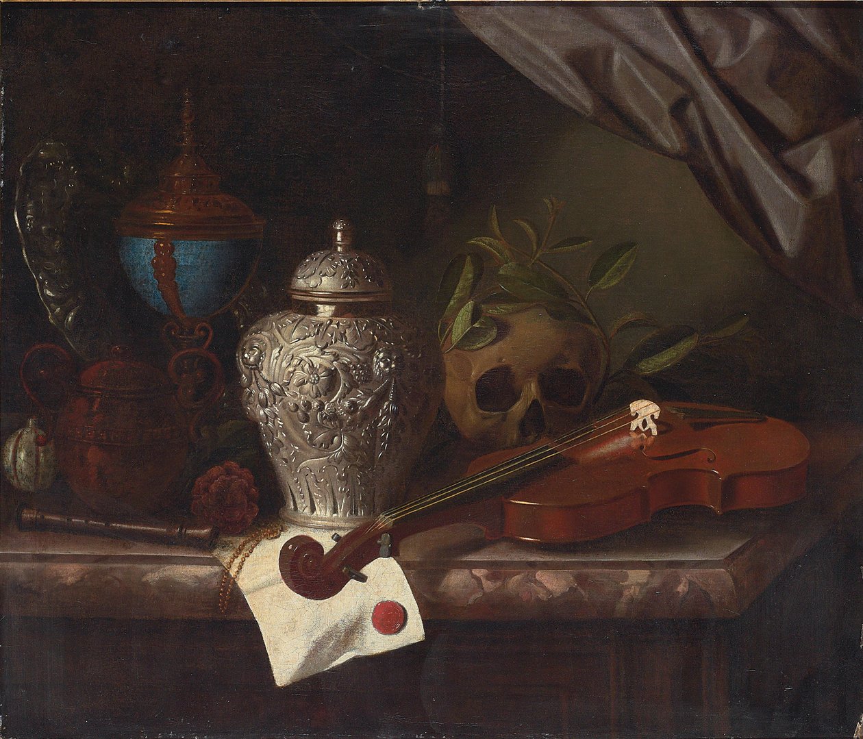 Stilleven door Pieter Gerritsz. van Roestraten